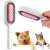 3-in-1 silicone pet brush for dogs and cats, removes loose hair, cleans furniture, and massages