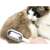 Pet brush in use, removing loose hair from a cat