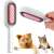 3-in-1 silicone pet brush for dogs and cats, removes loose hair, cleans furniture, and massages