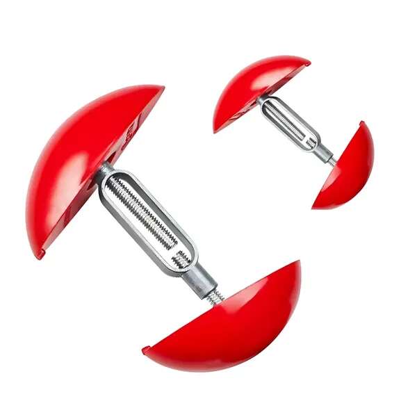 Herzberg HG-03763: 2 darabos Műanyag Cipőszélesítő, Formázó és Tágító - Piros Színben