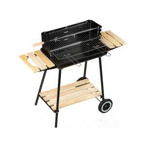 Grill ogrodowy z regulowanymi półkami