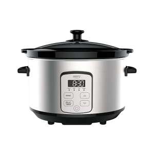 Camry Slow Cooker mit LED-Anzeige, 4,7L Fassungsvermögen, Edelstahl - Elektrische Kochtöpfe