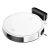 Angled view of Dreame Mova M1 White Robot Vacuum Cleaner with charging dock