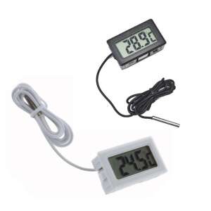 Digitális hőmérő szondával, hőmérséklet mérés, szobahőmérő, beltéri hőmérő, hűtőszekrény hőmérő, fagyasztó hőmérő - Szobahőmérő