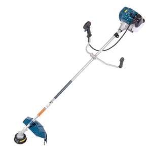 Flinke FK-9300 petrol brush cutter, 5.8HP, 65cc, angled view - Garden