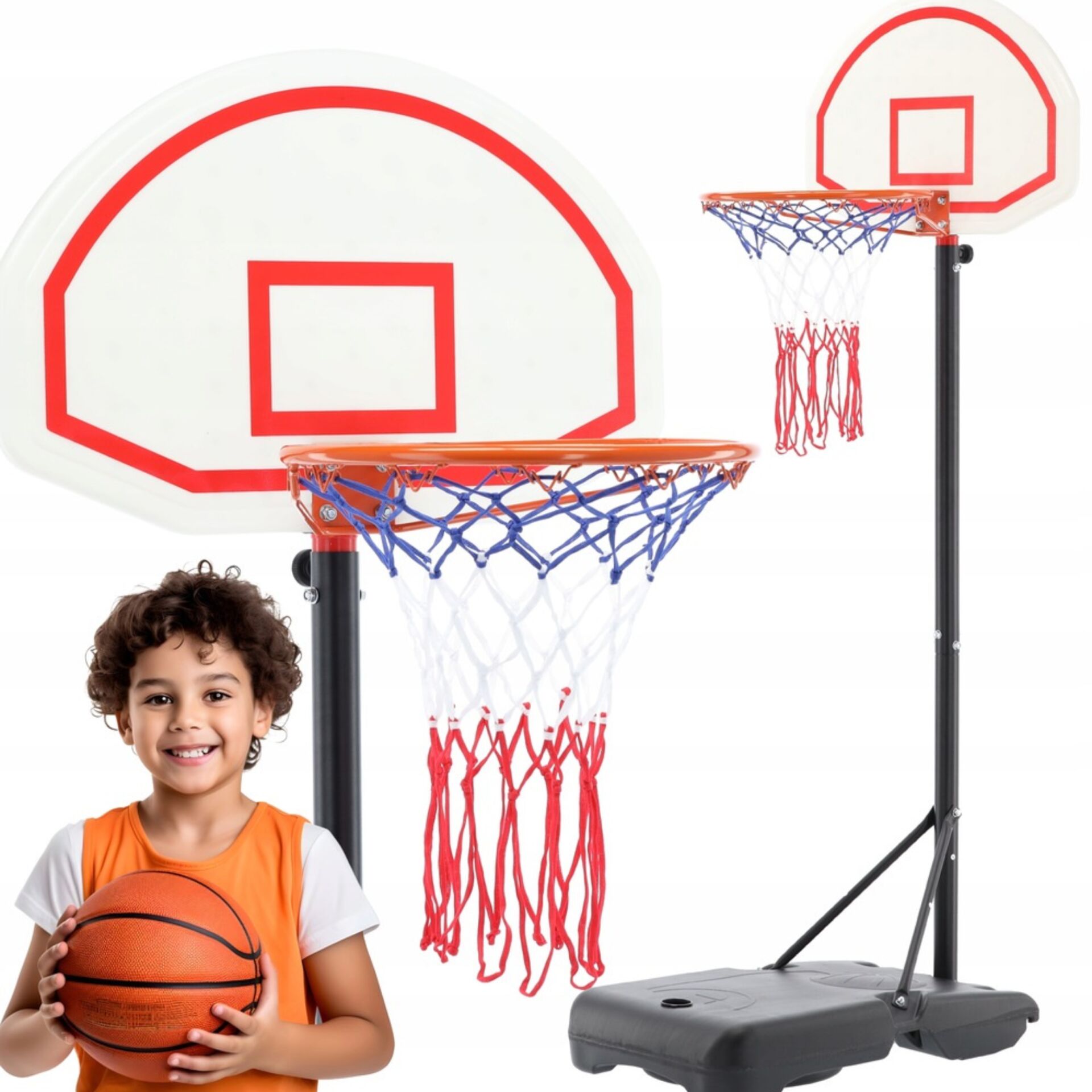 E-shop GardenLine Výškovo Nastaviteľný Basketbalový Kôš 165 - 205cm