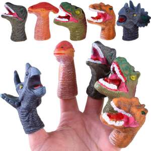 Dinoszauruszos gumi ujjbáb készlet 5 dínóval 93923045 Báb játékok