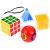 4-in-1 Geschicklichkeitsspielset: Rubik's Cube, Pyramidenlabyrinth, Dreh-Puzzle und Kugel-Puzzle