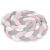 Ricokids Braided Crib Rail 3m #pink-grey 93929290