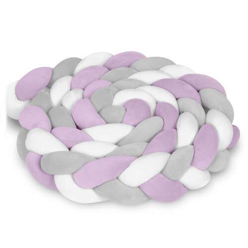 Ricokids fonott Rácsvédő kiságyba 3m - Lila, Szürke