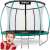 Neo-Sport 252cm grünes Trampolin mit Sicherheitsnetz und Leiter, Kind springt