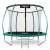Neo-Sport 252cm grünes Trampolin mit Sicherheitsnetz und Leiter