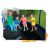 Kids having fun on Neo-Sport trampoline, jumping together