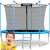 Neo-Sport 252cm trampoline with safety net and ladder, blue