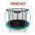 Neo-Sport 312cm trampoline with safety net, green