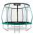 Neo-Sport 312cm trampoline with safety net and ladder, green