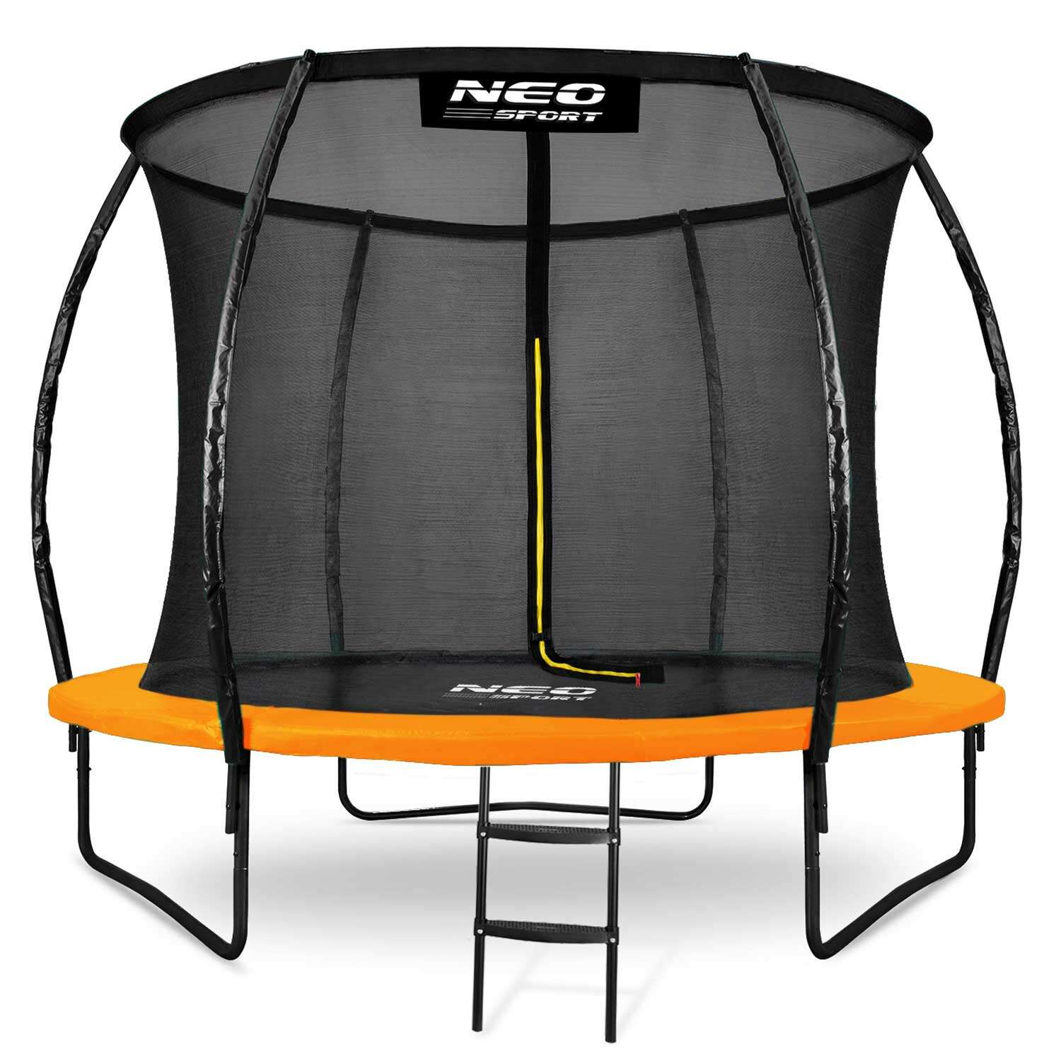 Neo-Sport belső hálós Trambulin létrával 312cm, 150kg - Narancssárga Neo-Sport belső hálós Trambulin létrával 312cm, 150kg - Narancssárga