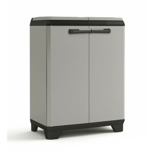 Keter Planet Split újrahasznosító szekrény, szürke műanyag kültéri tároló - Keter