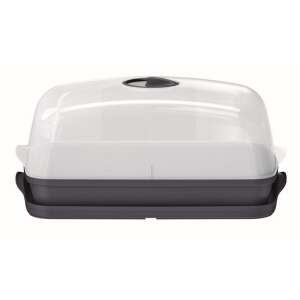 Prosperplast Respana asztali üvegház, antracit színű, palántanevelő tálca fedővel, beltéri magvetéshez - Palántanevelő tálca