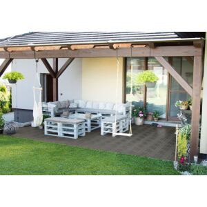 G21 Palmyra WPC incana burkolócsempe teraszon - Kültéri burkolat