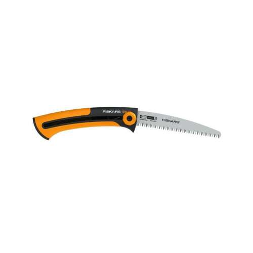 Fiskars Xtract SW73 összecsukható fűrész, 160 mm-es penge, fekete és narancssárga fogantyú