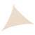 Home MXNV3 triangular solar sail, beige color, with integrated LED lights