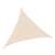 Home MXNV3 triangular solar sail, beige color, with integrated LED lights