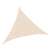 Home MXNV3 triangular solar sail, beige color, with integrated LED lights