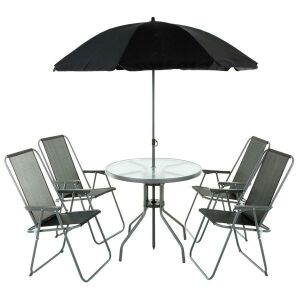 Patio Madura Kerti Bútor Garnitúra (4 Szék, Asztal, Napernyő) 145517176 - Patio