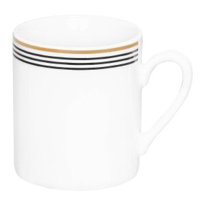 Ambition Art Deco Fekete és Arany Csíkos Bögre - 90 ml - Teáscsésze