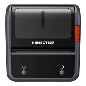Front view of Niimbot B3S grey thermal label printer - Office Supply