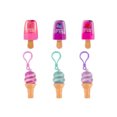 Create it! Sjajilo za usne u obliku sladoleda, 3 okusa: Lubenica, Borovnica, Miješano