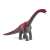 Schleich Brachiosaurus dinosaur toy figure, red and grey, 3/4 view