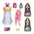 Magic Mixies Pixlings Divat Baba - Szarvaska #pink Puppe und Zaubertrankflasche Set