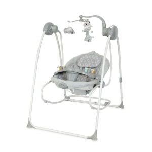 Lorelli Tango babahinta és pihenőszék, szürke fa mintával - Lorelli Baba pihenőszék, Elektromos babahinta