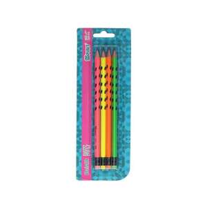 Spirit Neon Dots HB Bleistifte mit Radiergummi 4er Pack - Graphitstifte