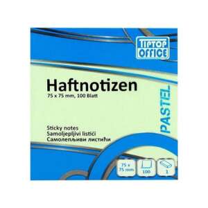 Tiptop Office Pasztell Haftnotizen öntapadós jegyzettömb, 75x75mm, 100 lap - Jegyzettömb