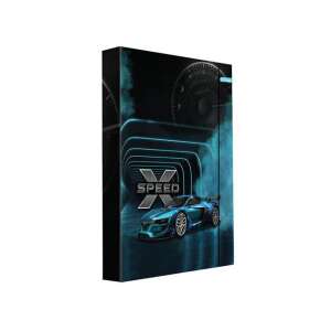 X-Speed sportautós A4-es füzetbox gumipánttal - Füzetbox
