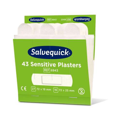 Salvequick Sensitive Pflaster, 43 Stück, für empfindliche Haut