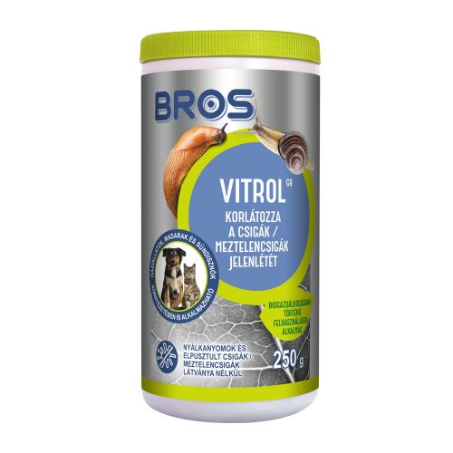 Bros Vitrol Slug and Snail Killer 250g, safe for pets