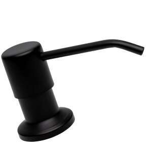ZEQAS black stainless steel soap dispenser for kitchen countertop or sink - Soap Dispenser
