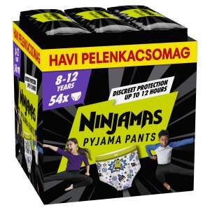 Pampers Ninjamas Pyjama Pants havi Pelenkacsomag 27-43kg XL 8 - Űrhajó (54db) 93978603 Pelenkák - Bugyipelenka