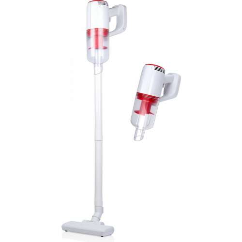 Aspirator vertical fara fir 2 in 1 Dirt Devil, alb si rosu