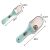 Adjustable measuring spoons with dimensions