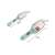 Dimensions of the adjustable measuring spoons, blue and clear