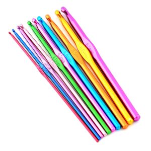 22 darabos Alumínium Horgolókészlet - 0,6-6,5 mm