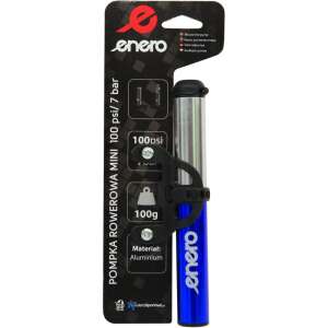 Enero mini kerékpár pumpa, kék, 100 psi, alumínium, 100g - Pumpa