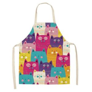 Colorful Cat Kitchen Apron 135329574 - Apron