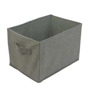 Grey fabric storage box, 32 x 22 x 22 cm - Bewello