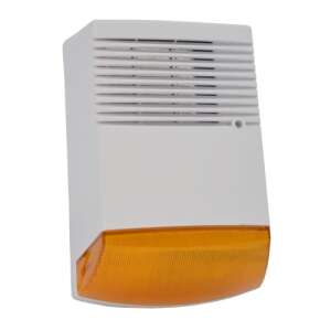 Outdoor siren with 128dB alarm, LED strobe light, and tamper protection - Alarm